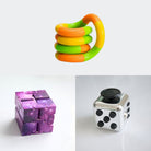 Fidget Bestsellers Bundle (choose your colors) Metallic Silver Purple Galaxy Green yellow orange