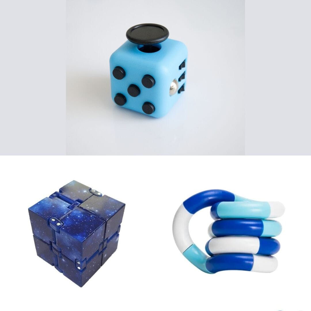 Fidget Bestsellers Bundle (choose your colors) Sky Blue Blue Galaxy Blue white deep blue