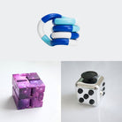 Fidget Bestsellers Bundle (choose your colors) Metallic Silver Purple Galaxy Blue white deep blue