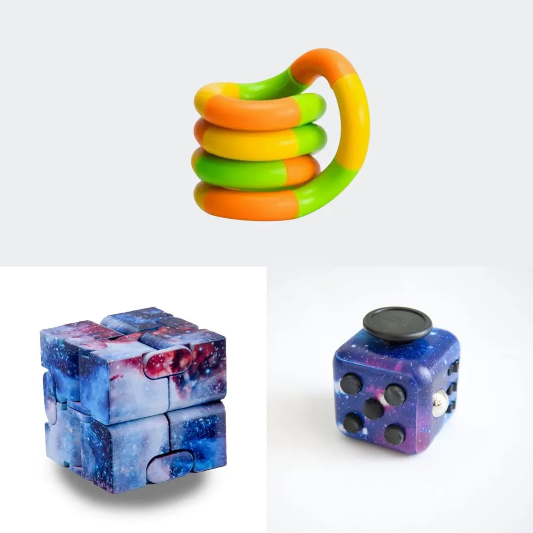 Fidget Bestsellers Bundle (choose your colors) Galaxy Galaxy Green yellow orange