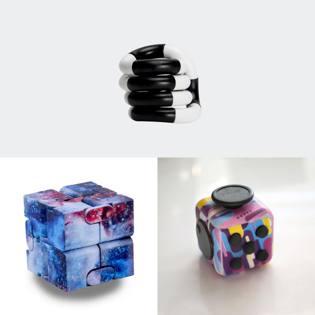 Fidget Bestsellers Bundle (choose your colors) 80’s Retro Galaxy Black and white