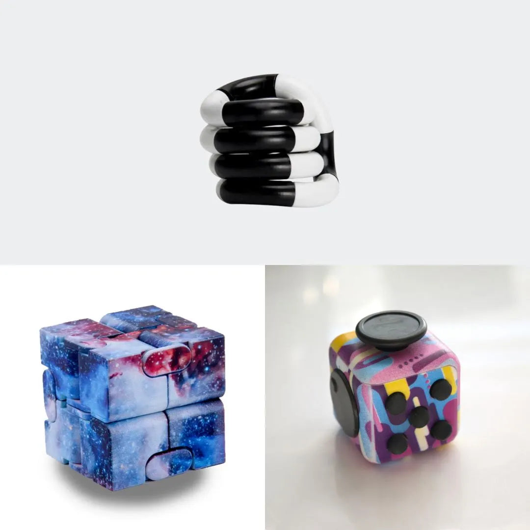 Fidget Bestsellers Bundle (choose your colors) 80’s Retro Galaxy Black and white
