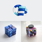 Fidget Bestsellers Bundle (choose your colors) 80’s Retro Blue Galaxy Blue white deep blue