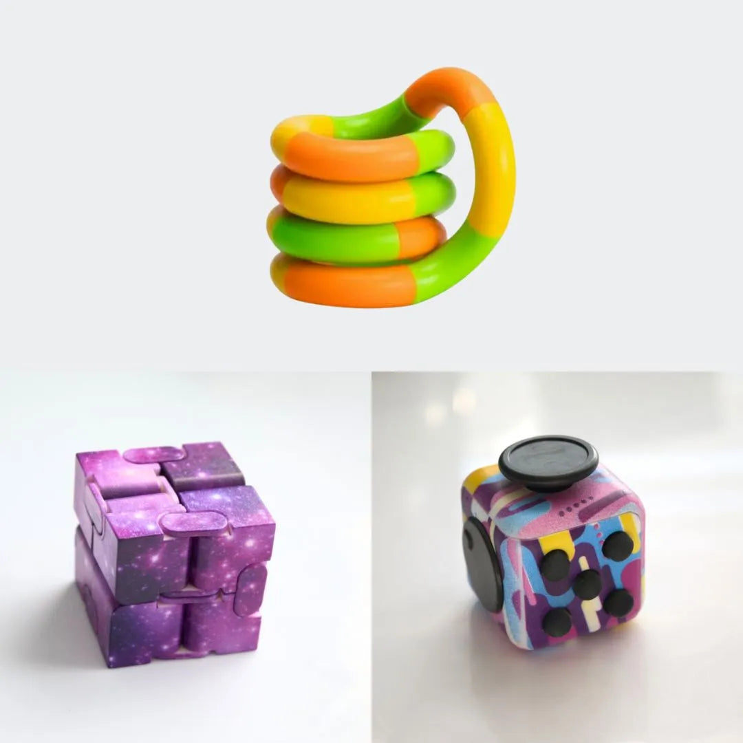 Fidget Bestsellers Bundle (choose your colors) 80’s Retro Purple Galaxy Green yellow orange