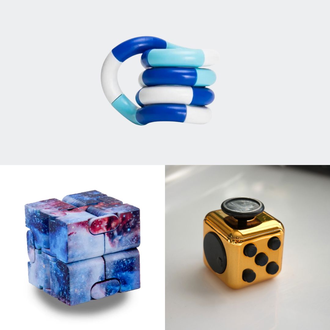 Fidget Bestsellers Bundle (choose your colors) Copper Galaxy Blue white deep blue