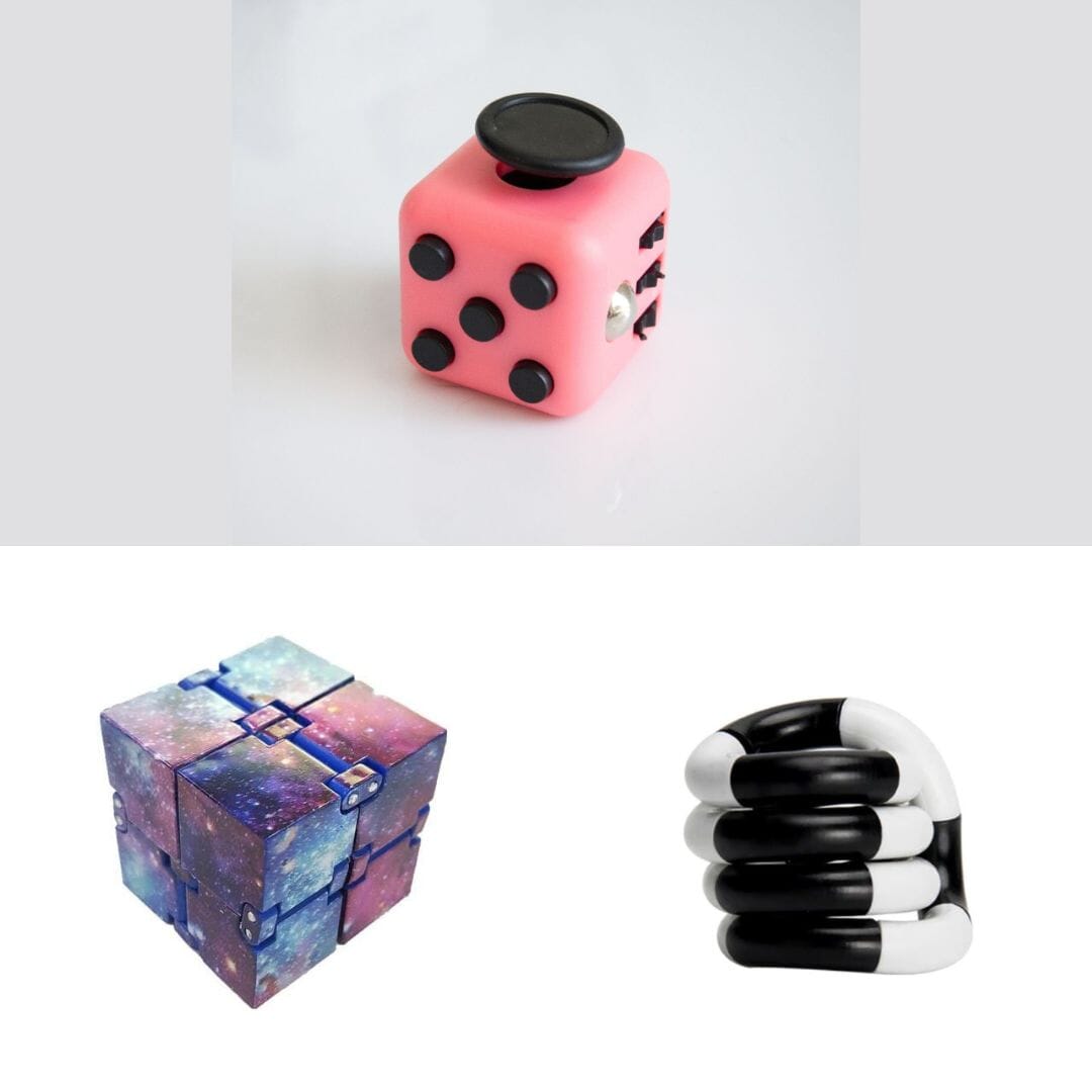 Fidget Bestsellers Bundle (choose your colors) Blush Pink Galaxy Black and white