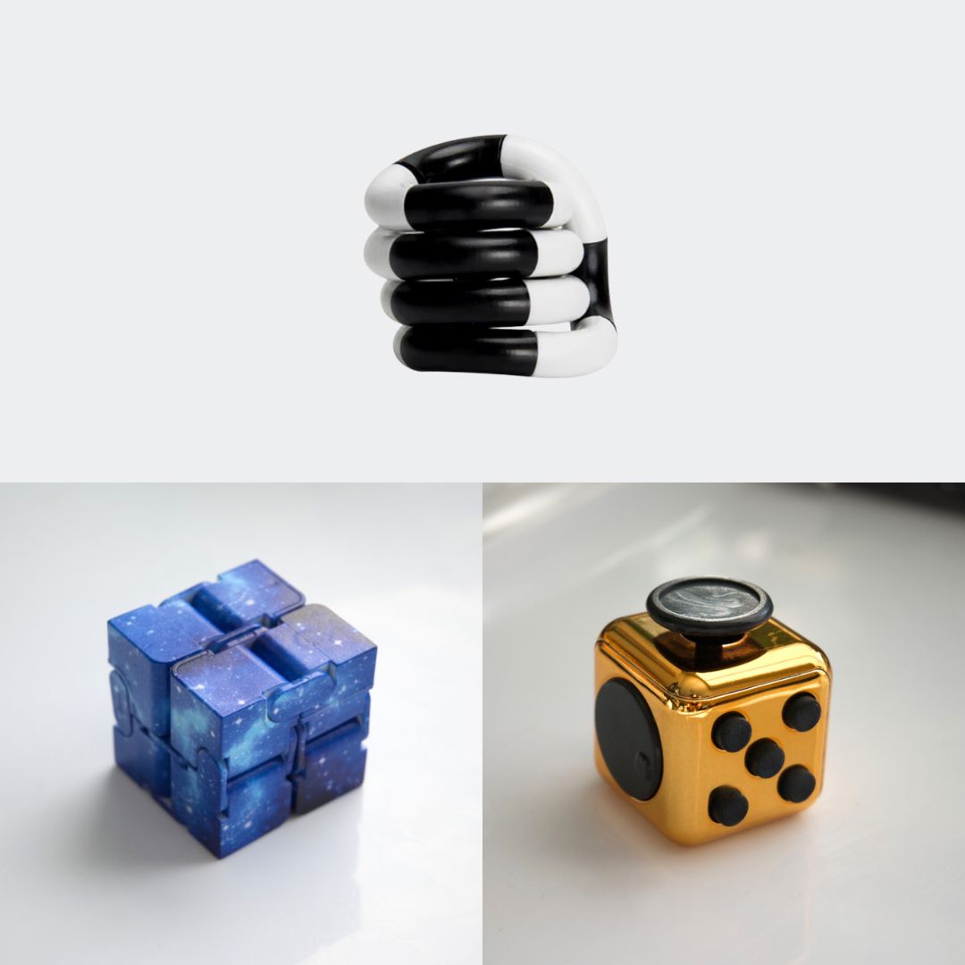 Fidget Bestsellers Bundle (choose your colors) Copper Blue Galaxy Black and white