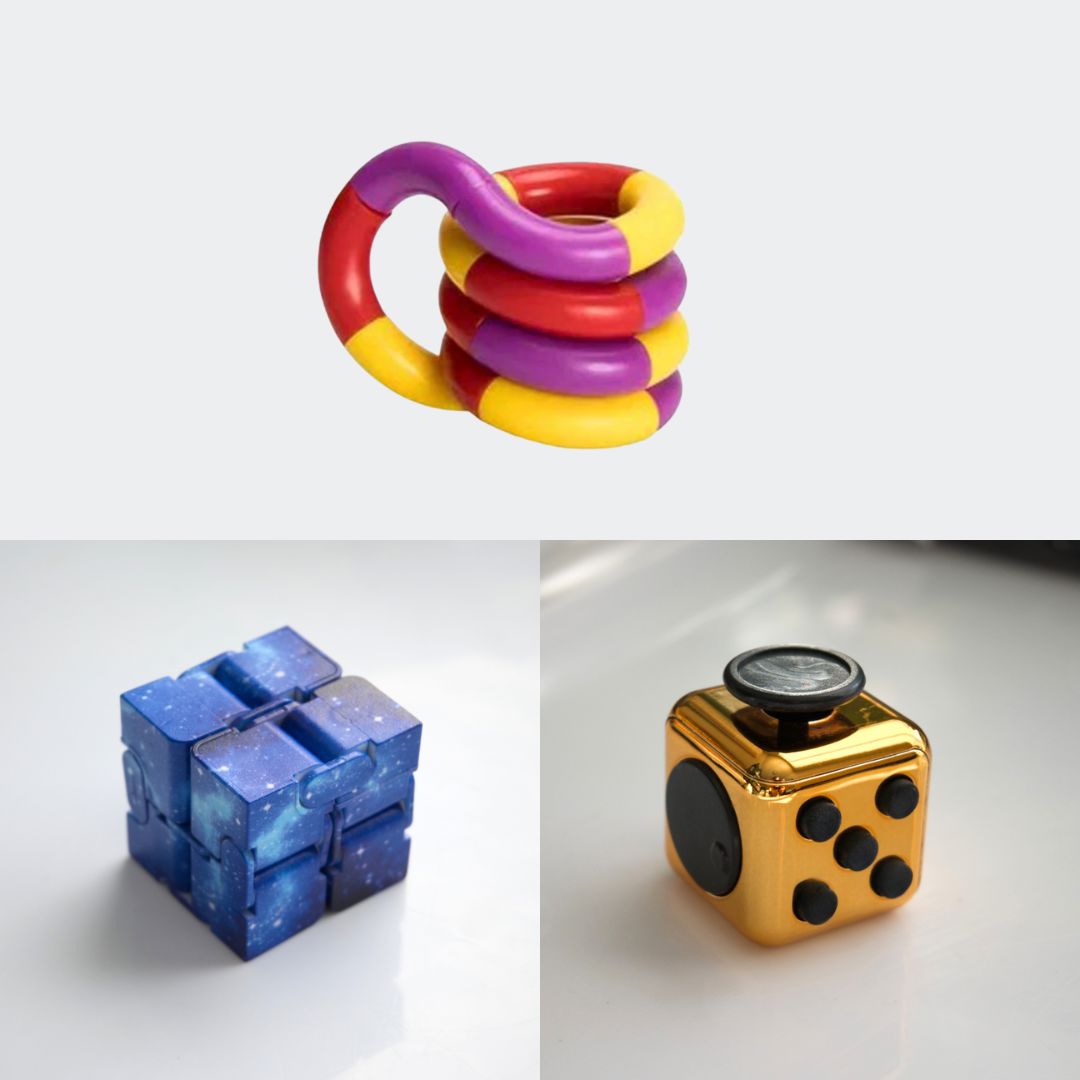 Fidget Bestsellers Bundle (choose your colors) Copper Blue Galaxy Purple red yellow