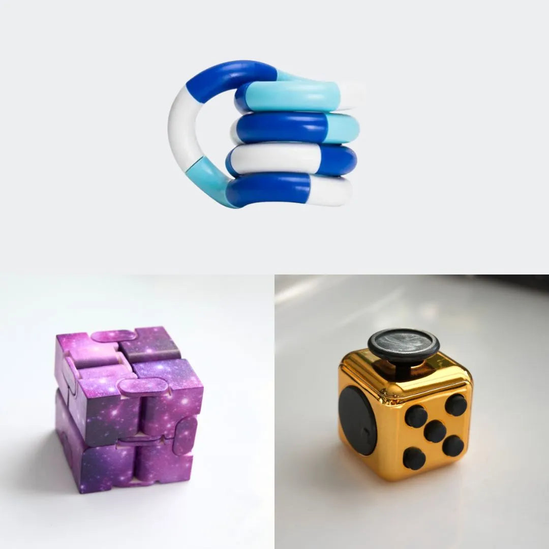 Fidget Bestsellers Bundle (choose your colors) Copper Purple Galaxy Blue white deep blue