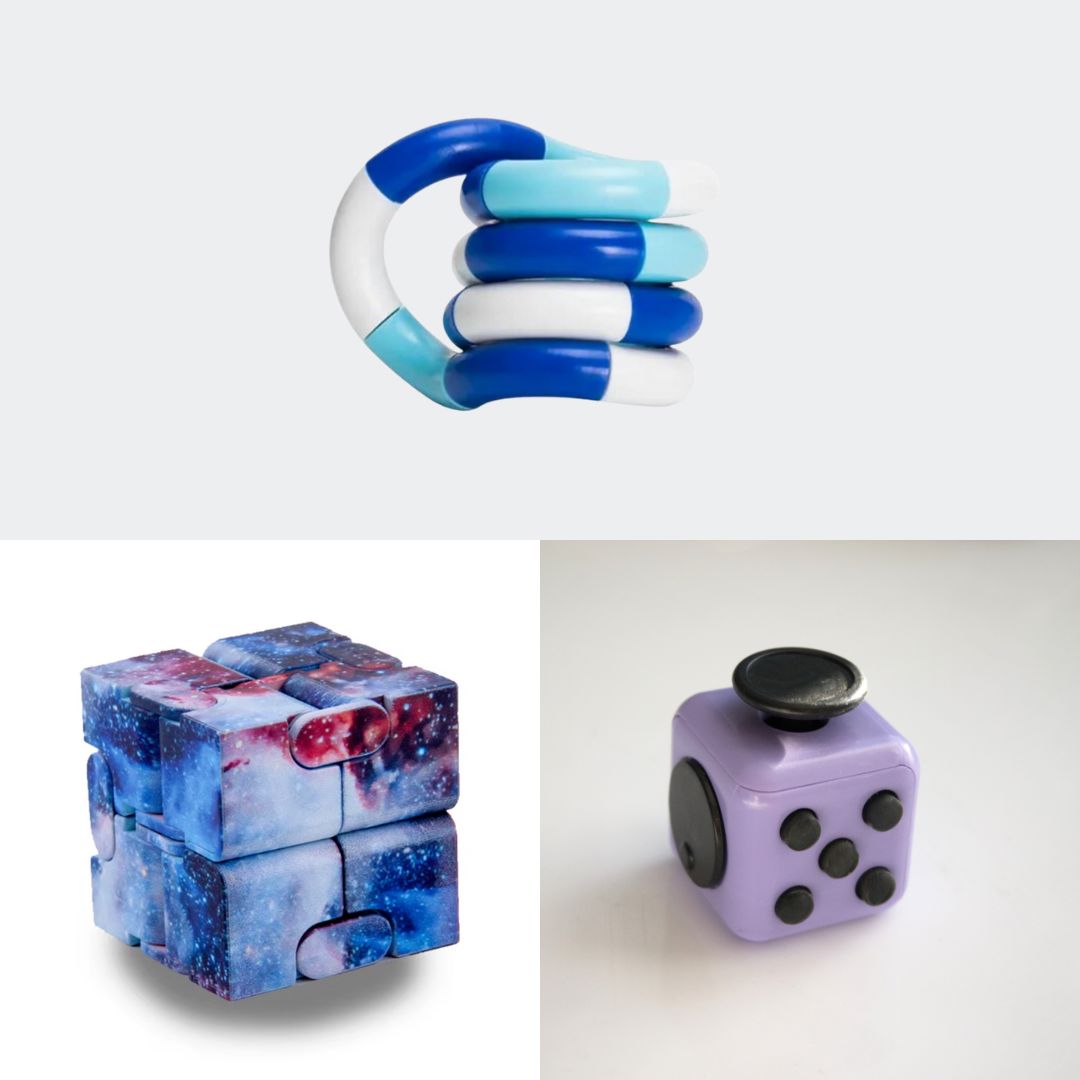 Fidget Bestsellers Bundle (choose your colors) Purple Galaxy Blue white deep blue