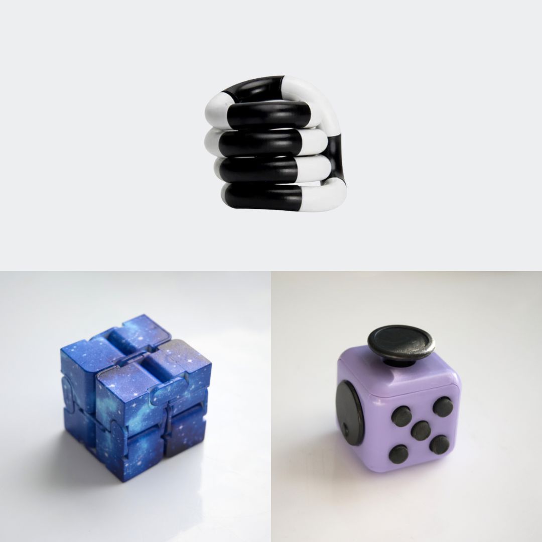 Fidget Bestsellers Bundle (choose your colors) Purple Blue Galaxy Black and white