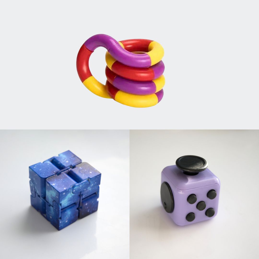 Fidget Bestsellers Bundle (choose your colors) Purple Blue Galaxy Purple red yellow