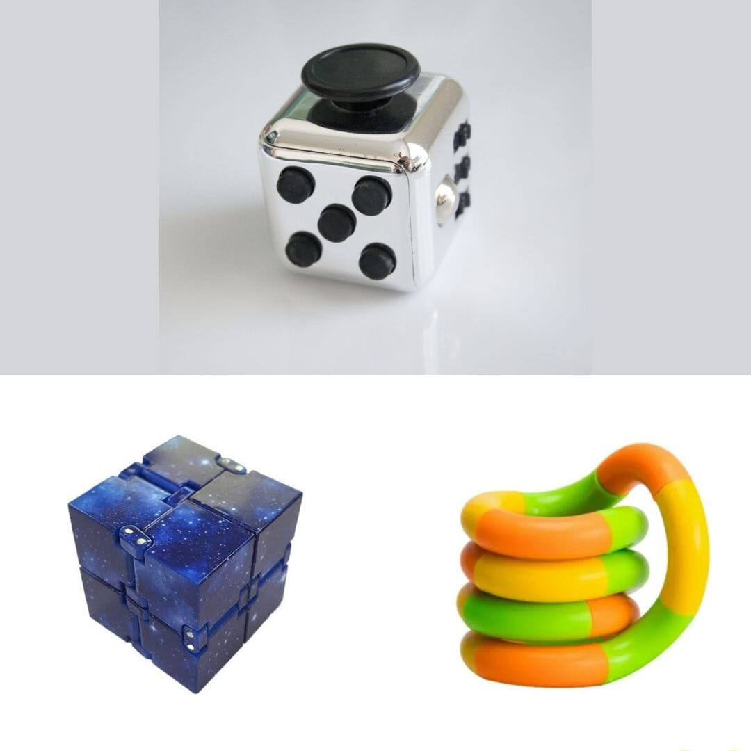 Fidget Bestsellers Bundle (choose your colors) Metallic Silver Blue Galaxy Green yellow orange