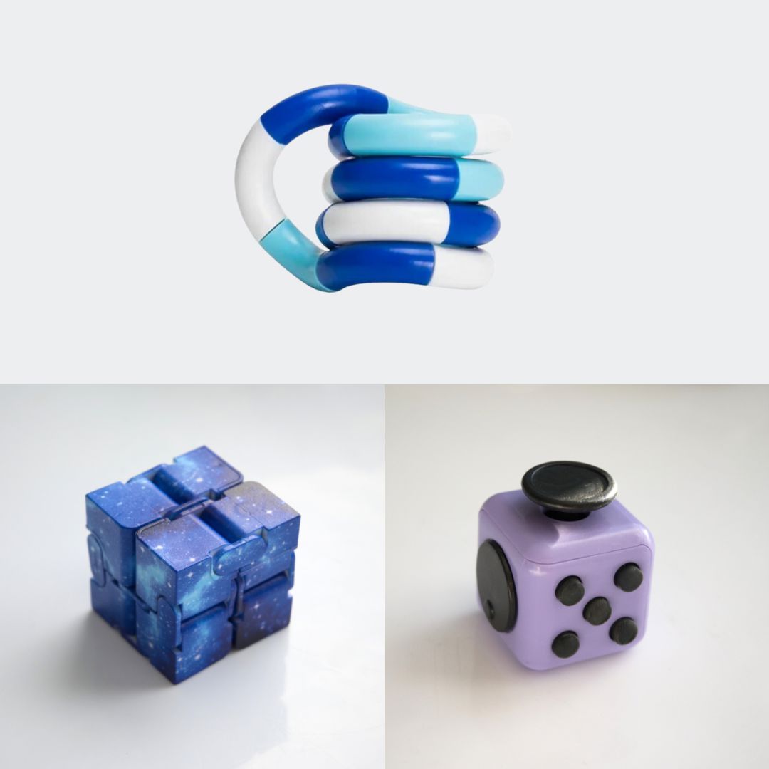 Fidget Bestsellers Bundle (choose your colors) Purple Blue Galaxy Blue white deep blue