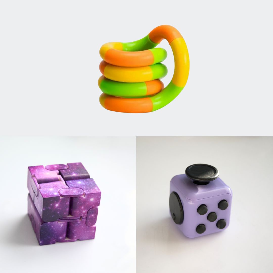 Fidget Bestsellers Bundle (choose your colors) Purple Purple Galaxy Green yellow orange