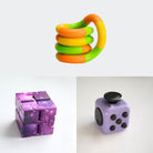 Fidget Bestsellers Bundle (choose your colors) Purple Purple Galaxy Green yellow orange