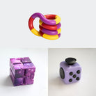 Fidget Bestsellers Bundle (choose your colors) Purple Purple Galaxy Purple red yellow
