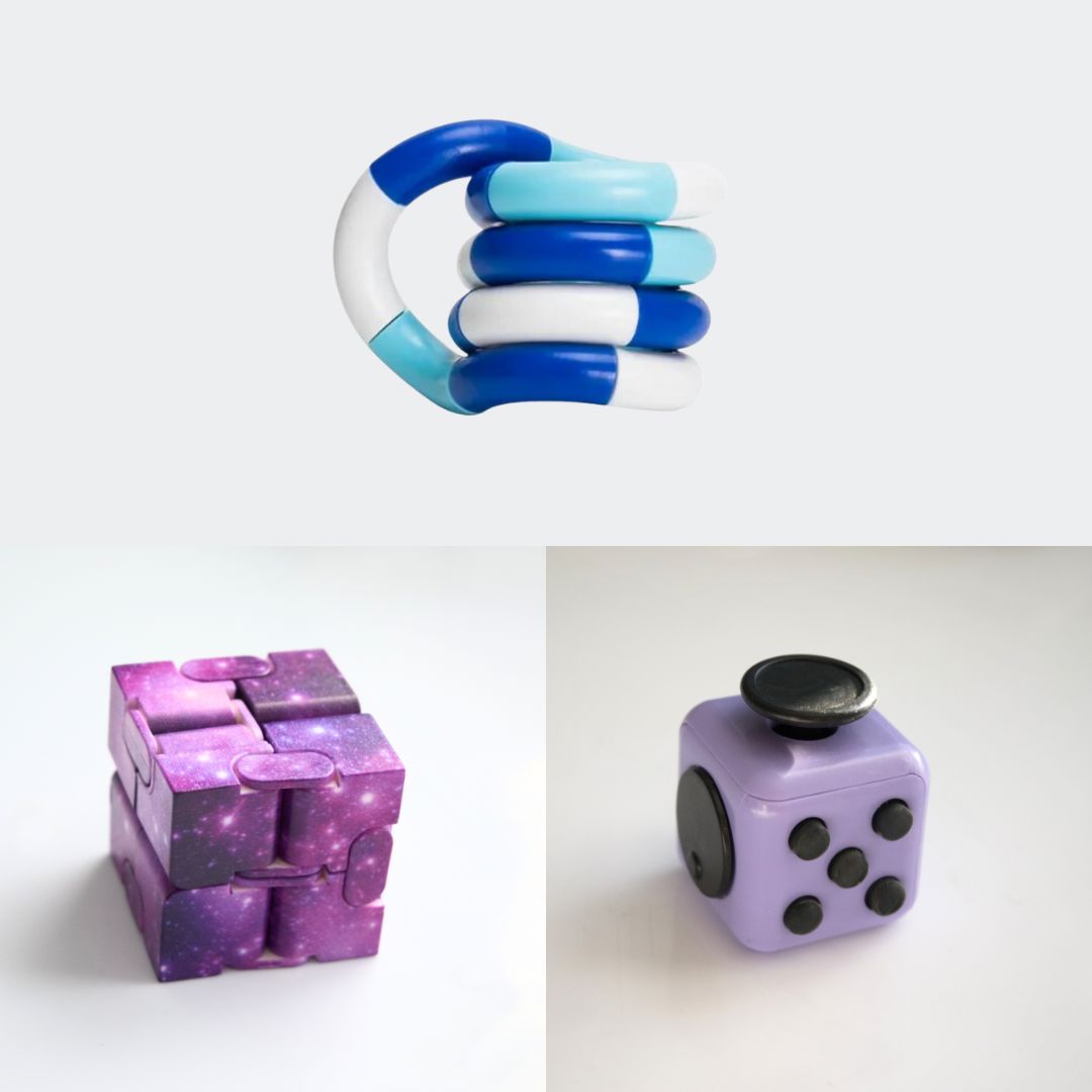 Fidget Bestsellers Bundle (choose your colors) Purple Purple Galaxy Blue white deep blue