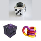 Fidget Bestsellers Bundle (choose your colors) Metallic Silver Purple Galaxy Purple red yellow