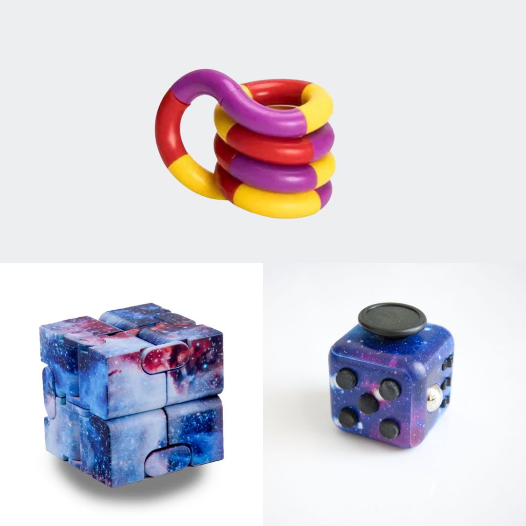 Fidget Bestsellers Bundle (choose your colors) Galaxy Galaxy Purple red yellow