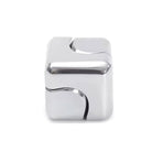 Fidget Cube Spinner Metallic Silver 