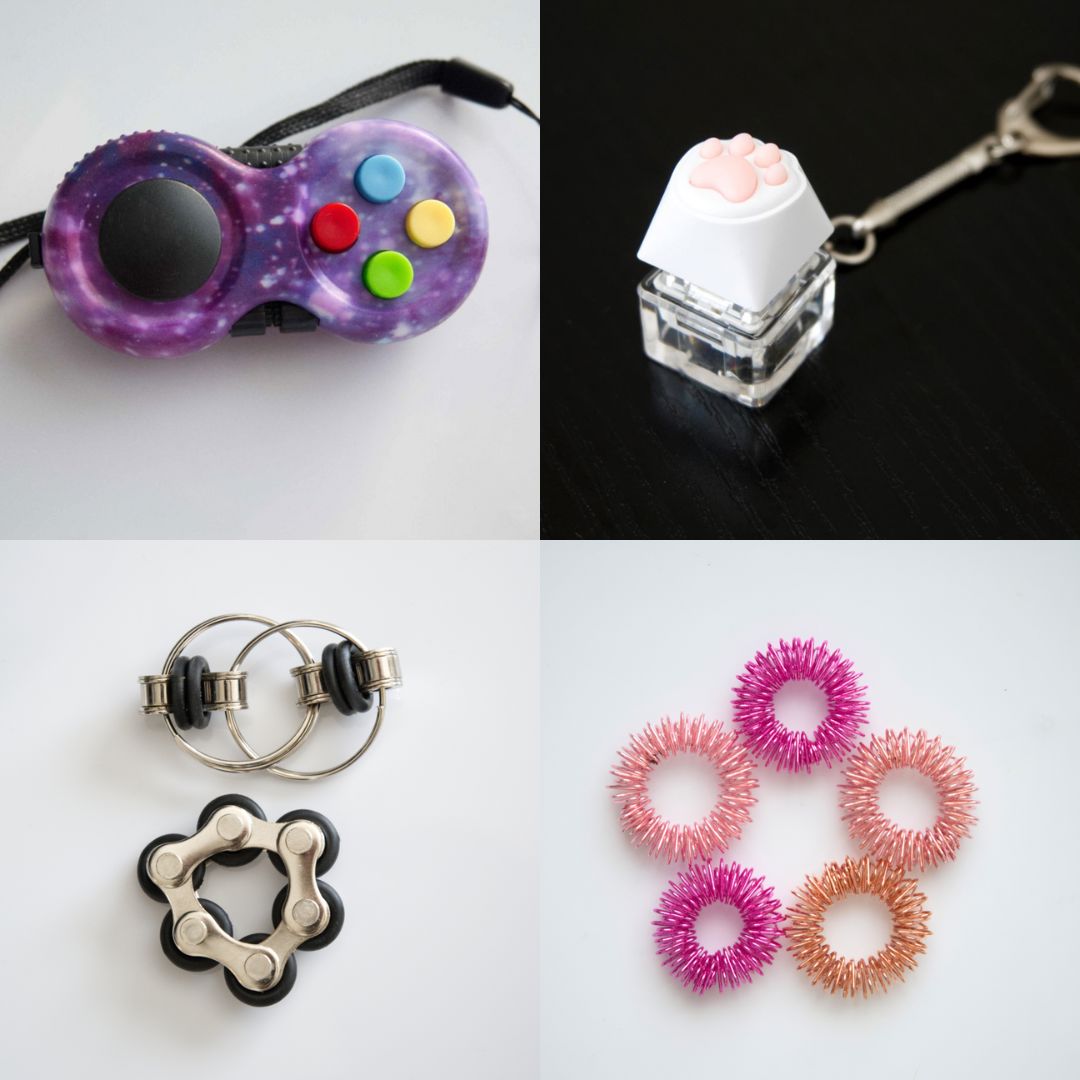 Fidget Toy Favorites Bundle (choose your colors) Black Galaxy Pink Rose