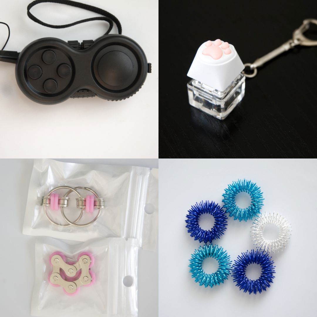 Fidget Toy Favorites Bundle (choose your colors) Pink All Black Blue Ocean