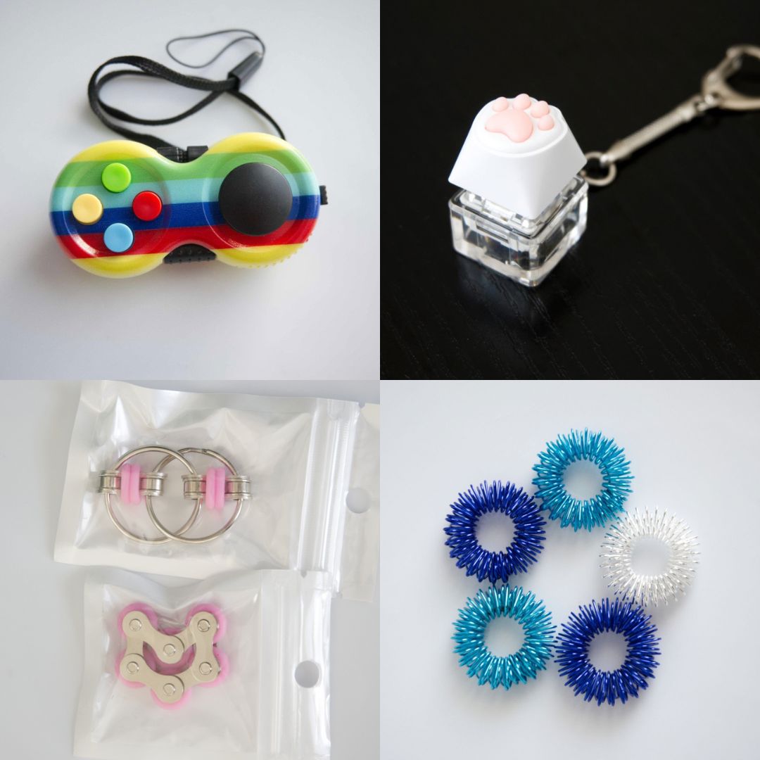 Fidget Toy Favorites Bundle (choose your colors) Pink Rainbow Blue Ocean