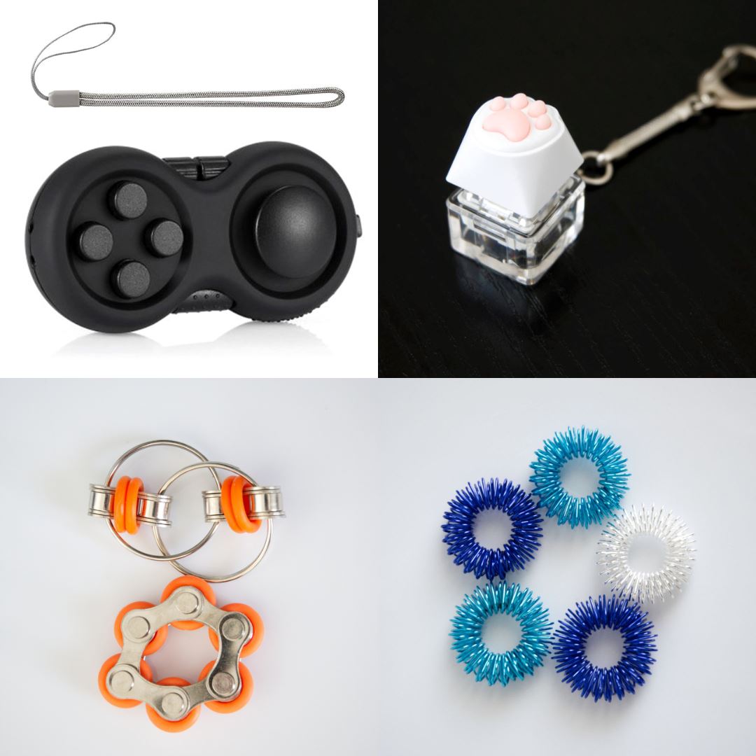 Fidget Toy Favorites Bundle (choose your colors) Orange All Black Metallic