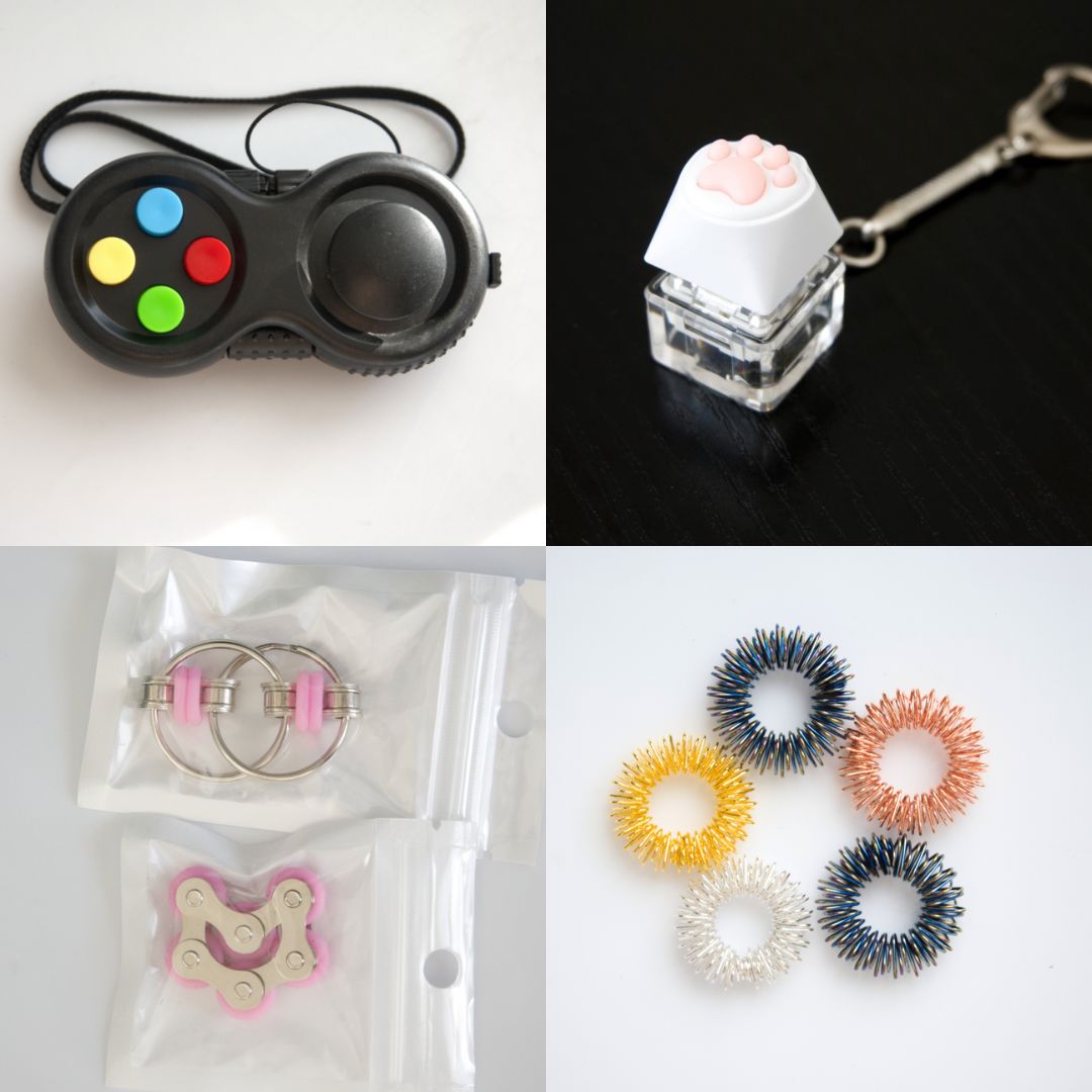 Fidget Toy Favorites Bundle (choose your colors) Pink Classic Golden Rainbow