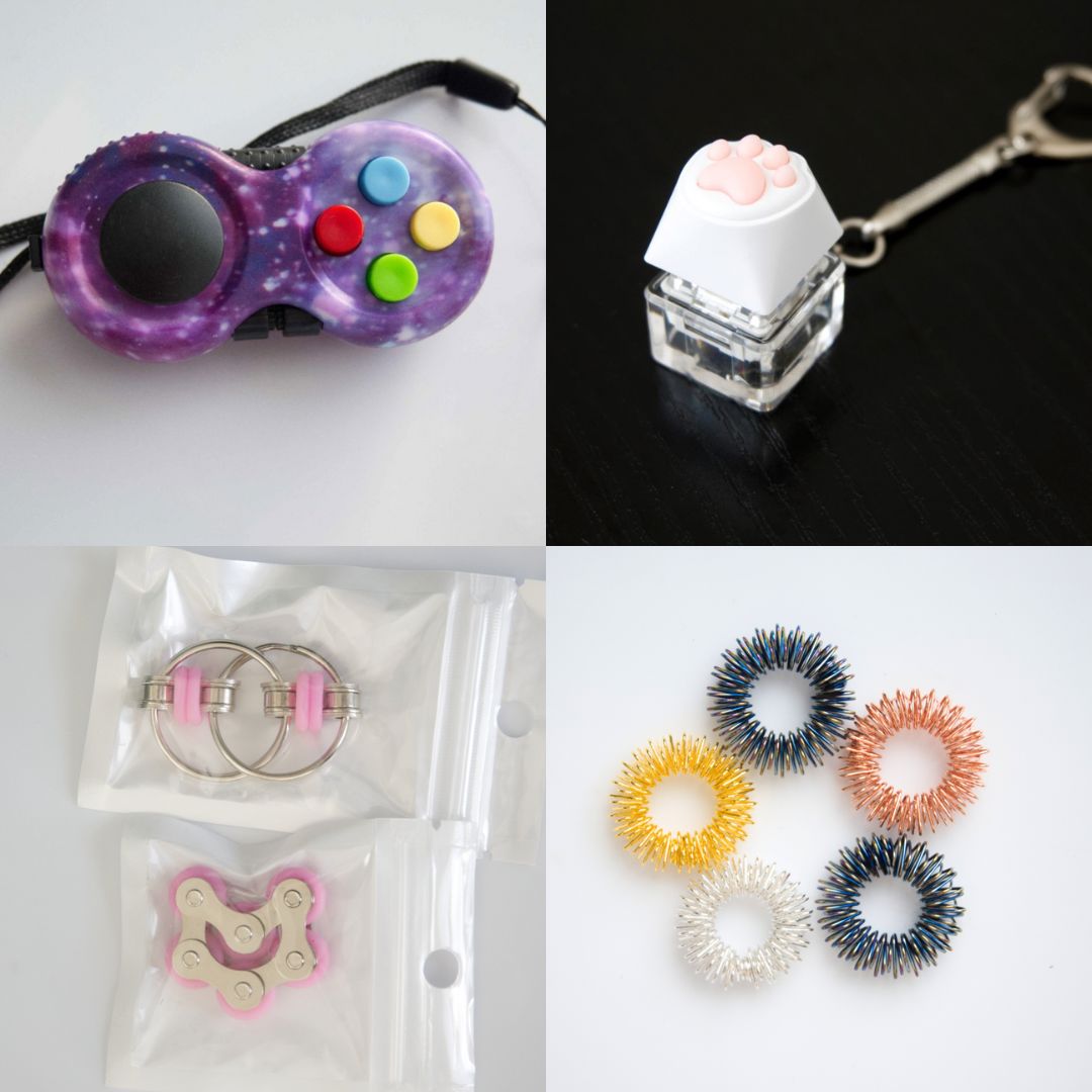 Fidget Toy Favorites Bundle (choose your colors) Pink Galaxy Golden Rainbow