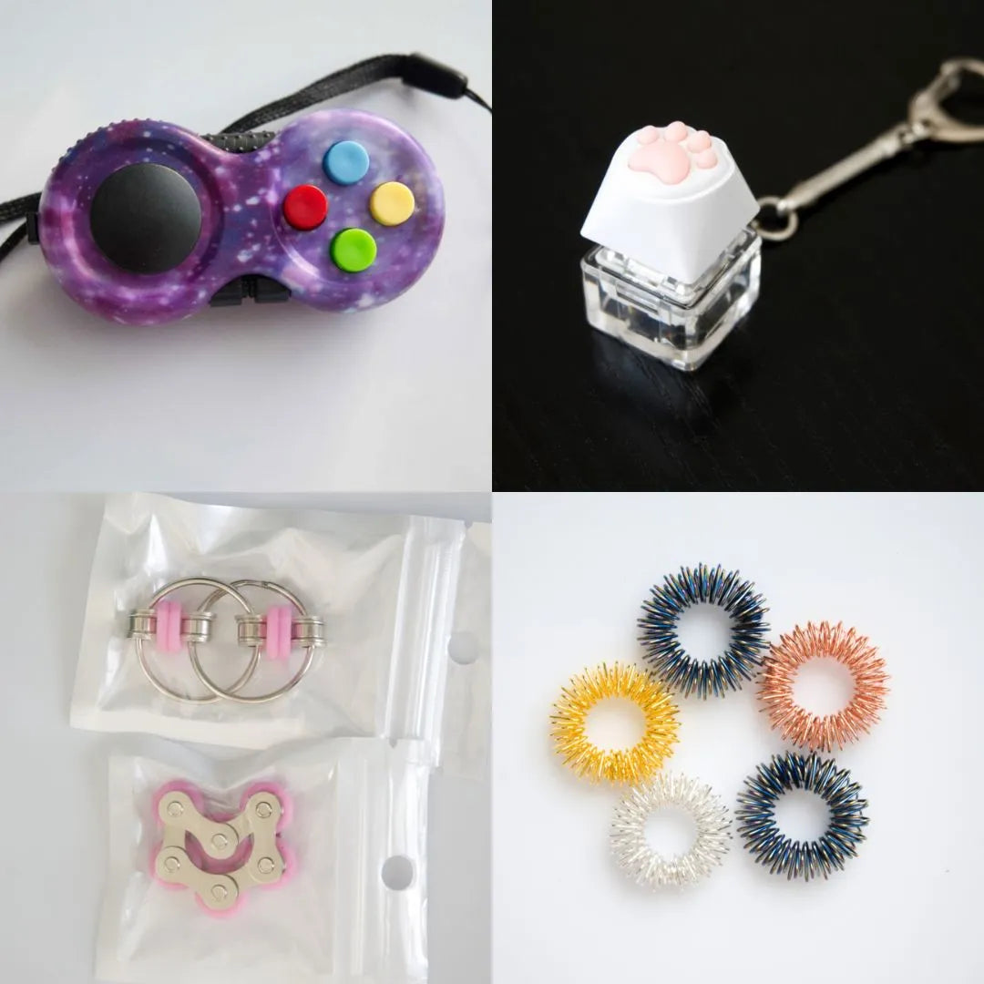 Fidget Toy Favorites Bundle (choose your colors) Pink Galaxy Golden Rainbow