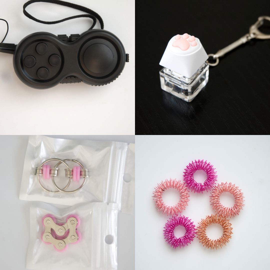 Fidget Toy Favorites Bundle (choose your colors) Pink All Black Pink Rose