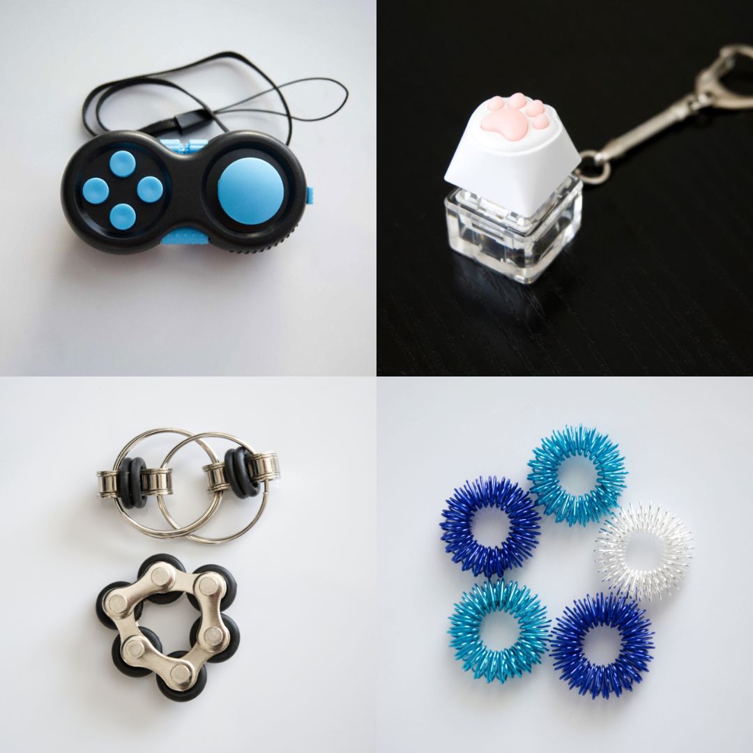 Fidget Toy Favorites Bundle (choose your colors) Black Turquoise Blue Ocean