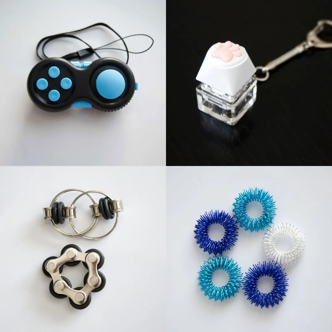 Fidget Toy Favorites Bundle (choose your colors) Black Turquoise Blue Ocean