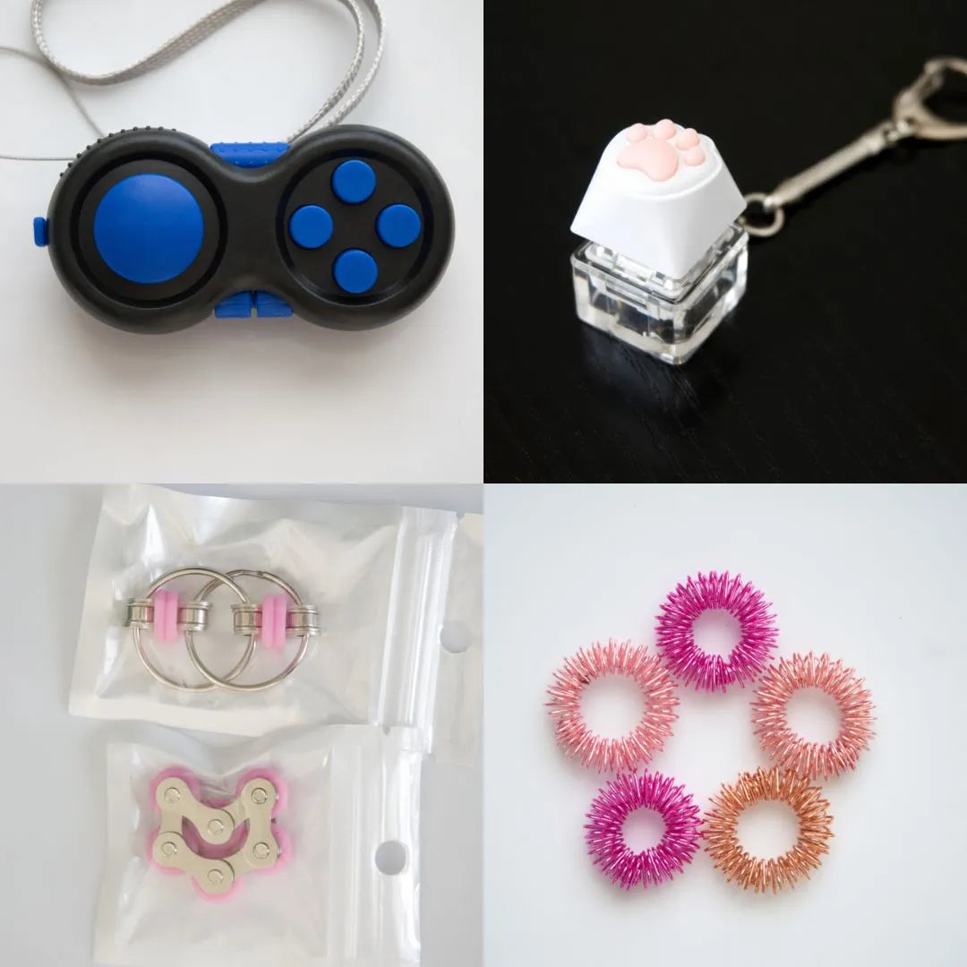 Fidget Toy Favorites Bundle (choose your colors) Pink Blue Pink Rose