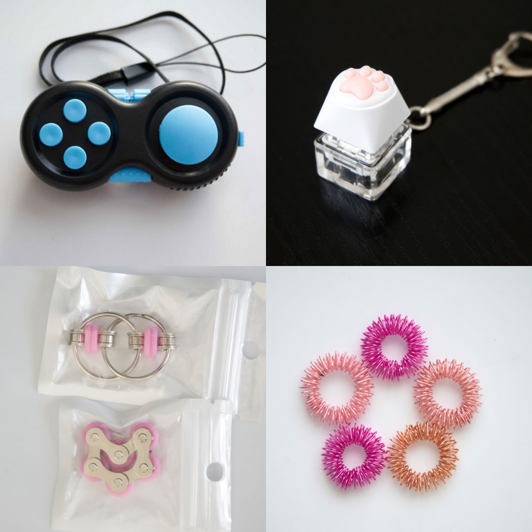 Fidget Toy Favorites Bundle (choose your colors) Pink Turquoise Pink Rose
