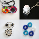 Fidget Toy Favorites Bundle (choose your colors) Black Paint Splatter Blue Ocean
