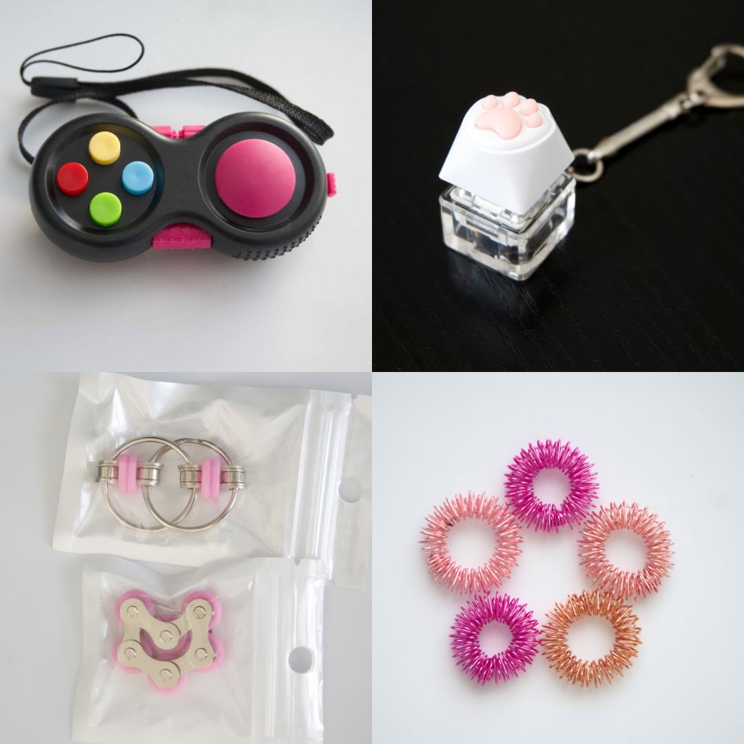 Fidget Toy Favorites Bundle (choose your colors) Pink Pink Pink Rose