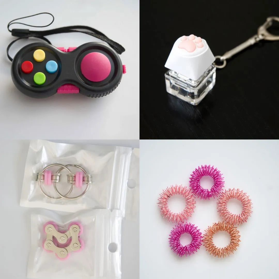 Fidget Toy Favorites Bundle (choose your colors) Pink Pink Pink Rose
