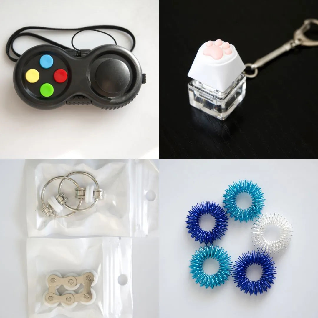 Fidget Toy Favorites Bundle (choose your colors) White Classic Blue Ocean