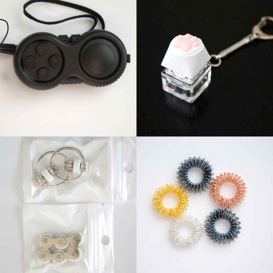 Fidget Toy Favorites Bundle (choose your colors) White All Black Golden Rainbow
