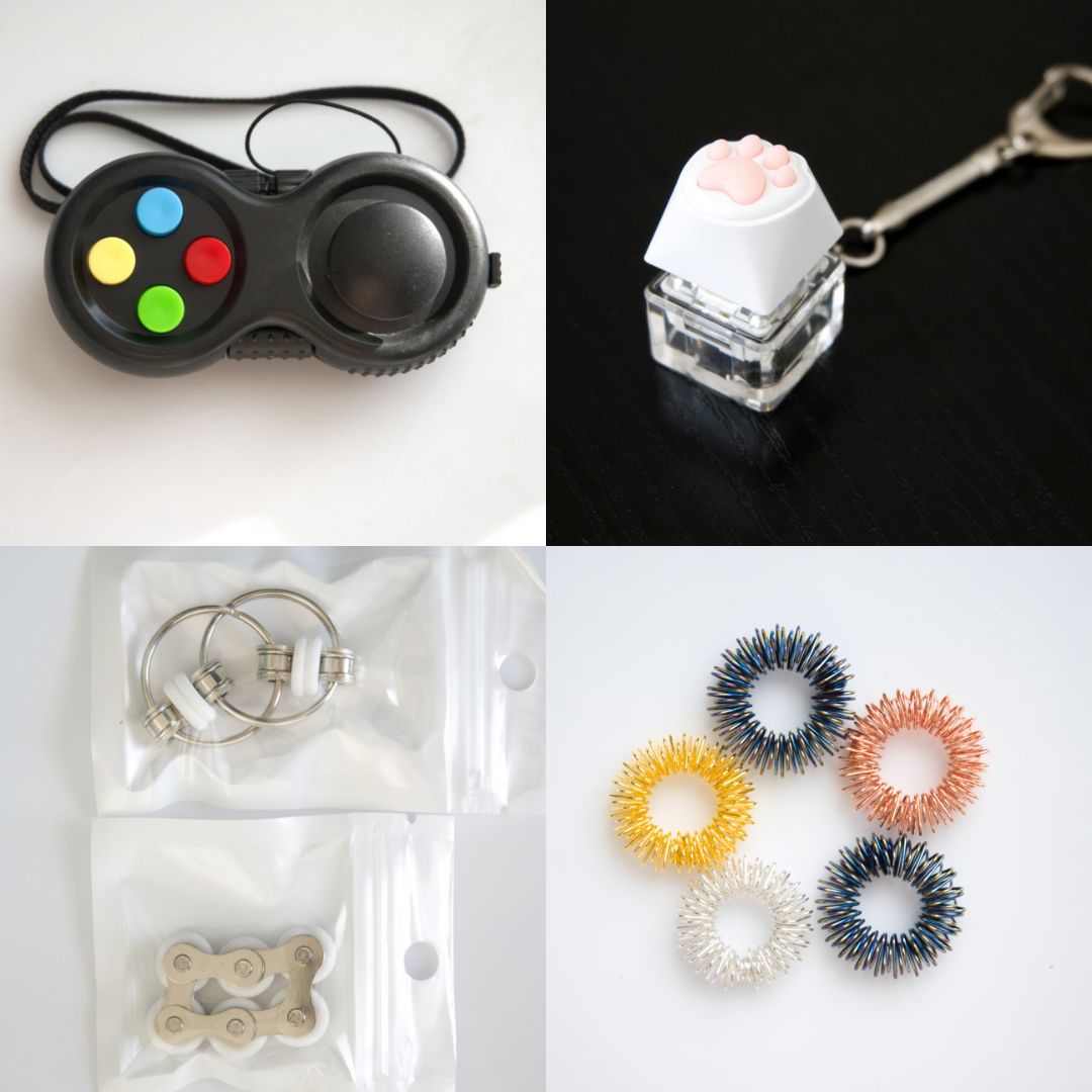 Fidget Toy Favorites Bundle (choose your colors) White Classic Golden Rainbow