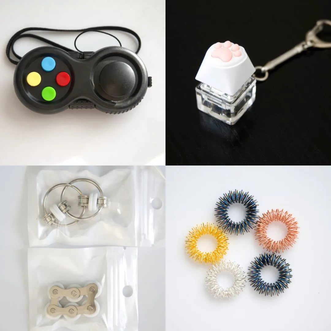 Fidget Toy Favorites Bundle (choose your colors) White Classic Golden Rainbow