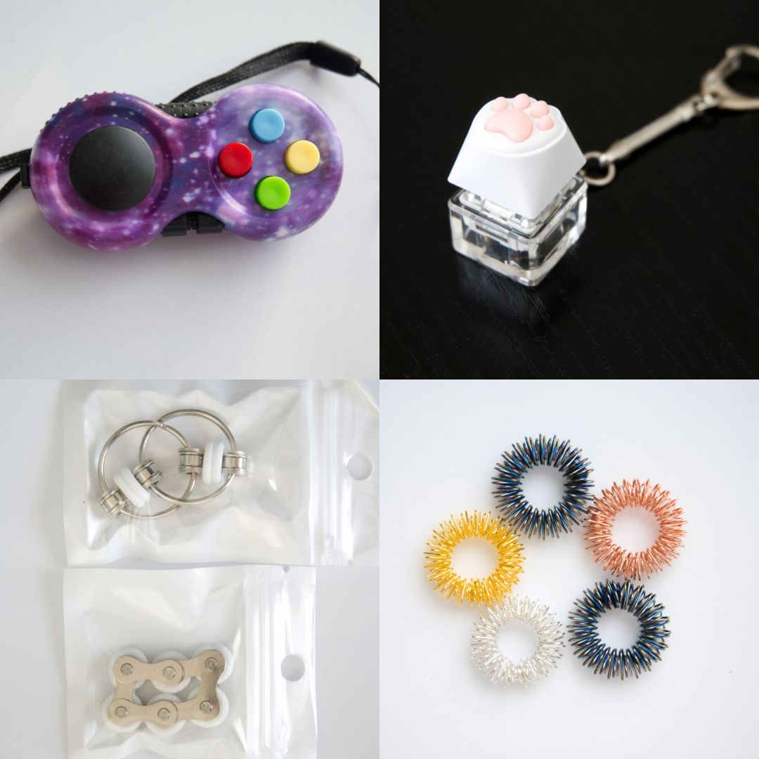 Fidget Toy Favorites Bundle (choose your colors) White Galaxy Golden Rainbow
