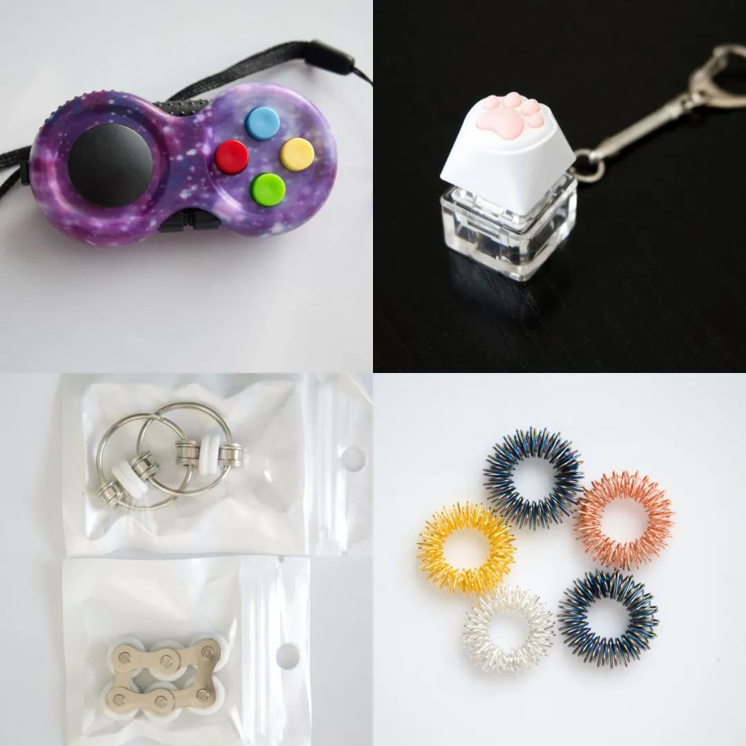 Fidget Toy Favorites Bundle (choose your colors) White Galaxy Golden Rainbow