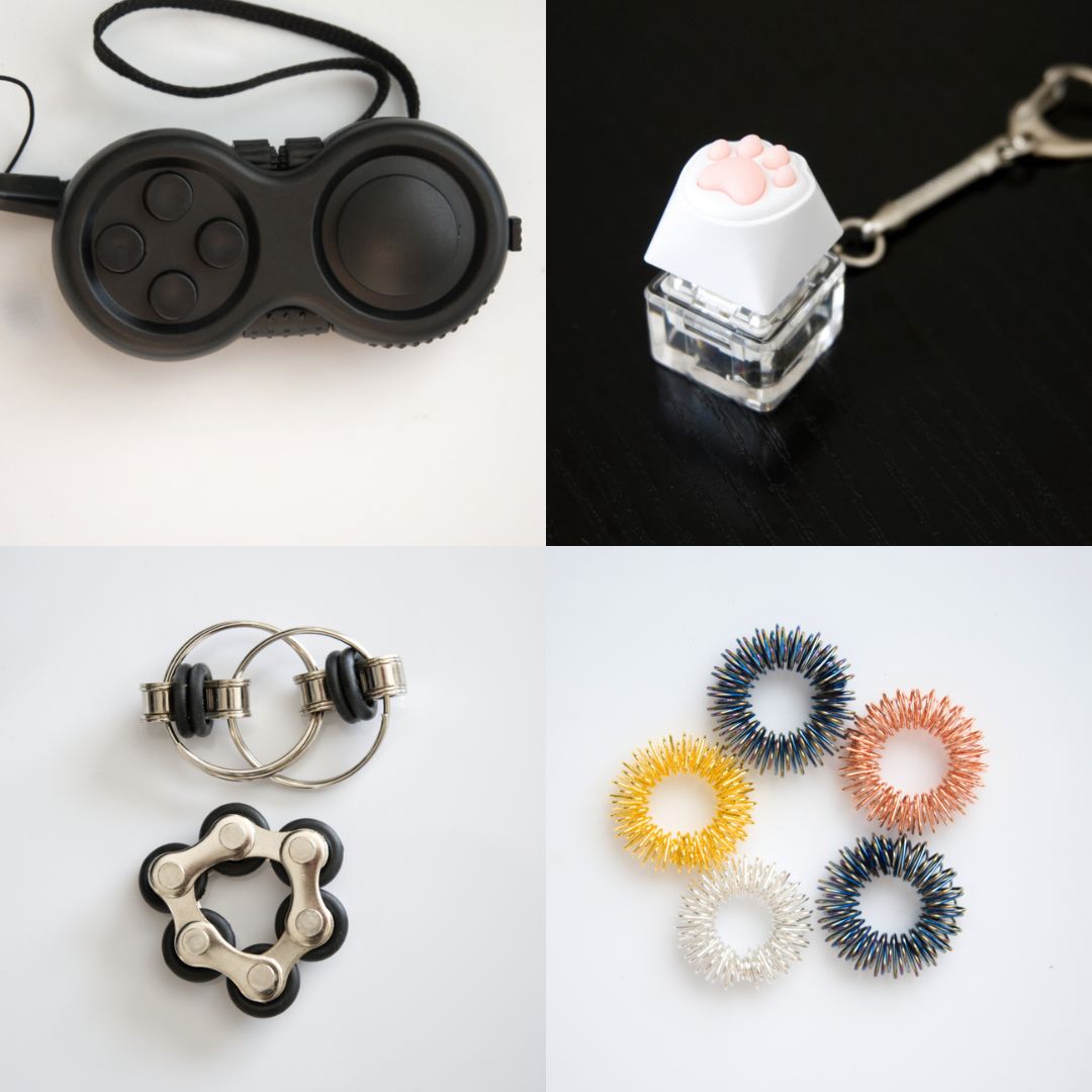Fidget Toy Favorites Bundle (choose your colors) Black All Black Golden Rainbow