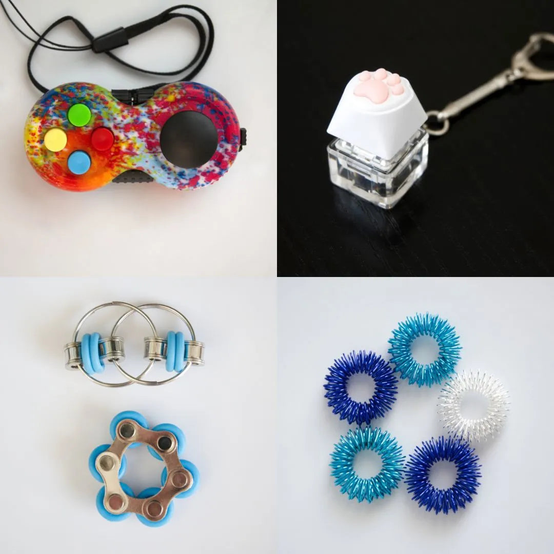 Fidget Toy Favorites Bundle (choose your colors) Turquoise Paint Splatter Blue Ocean