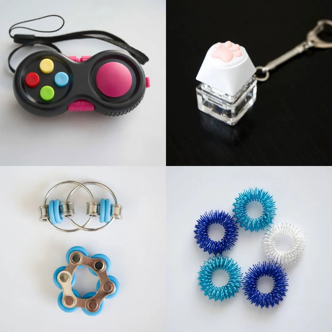 Fidget Toy Favorites Bundle (choose your colors) Turquoise Pink Blue Ocean