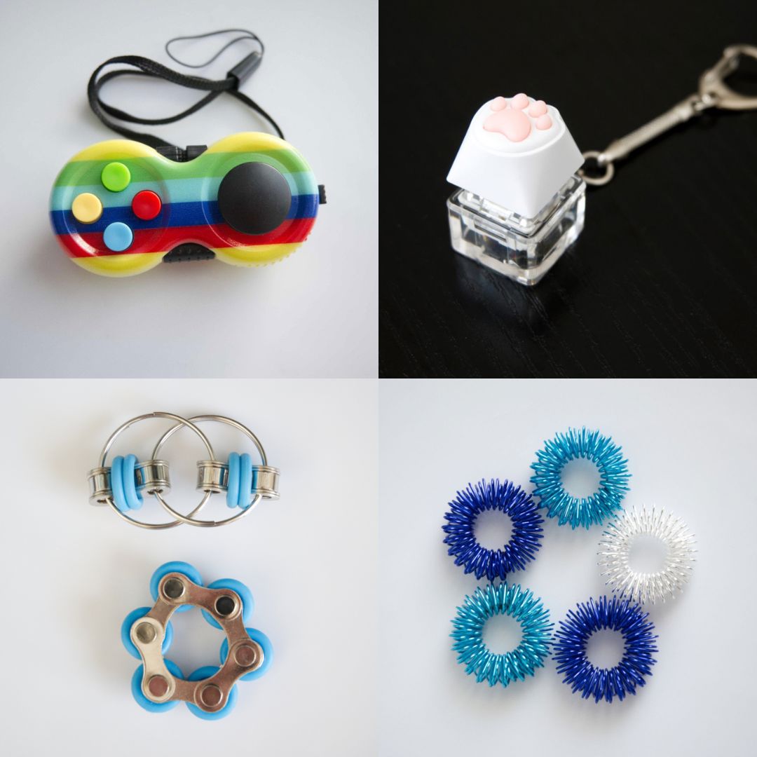 Fidget Toy Favorites Bundle (choose your colors) Turquoise Rainbow Blue Ocean